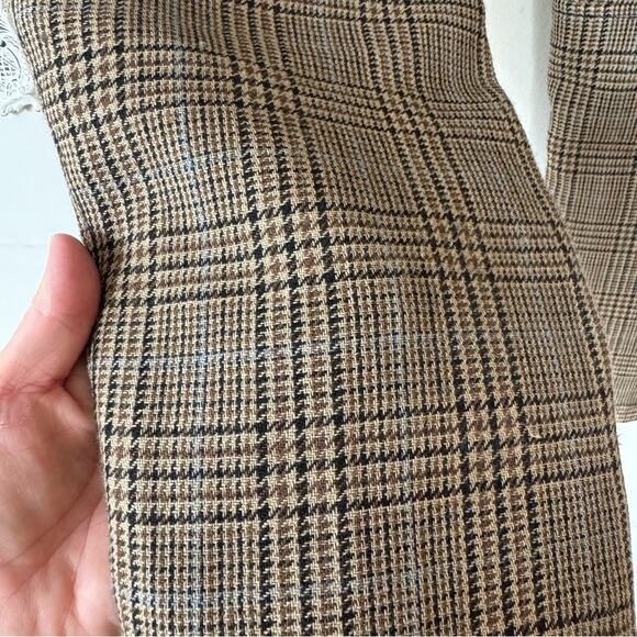 3.1 Phillip Lim Glen Plaid Wool Zipper Ankle Trousers Pants 2 - Picture 2 of 8